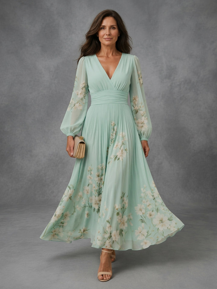 Mathilda - Floral Chiffon Dress