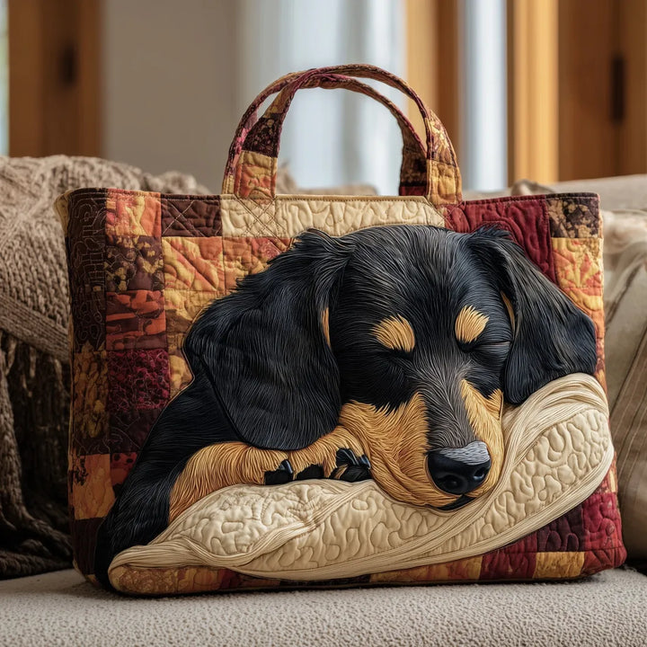 Dachshund Quilted Tote