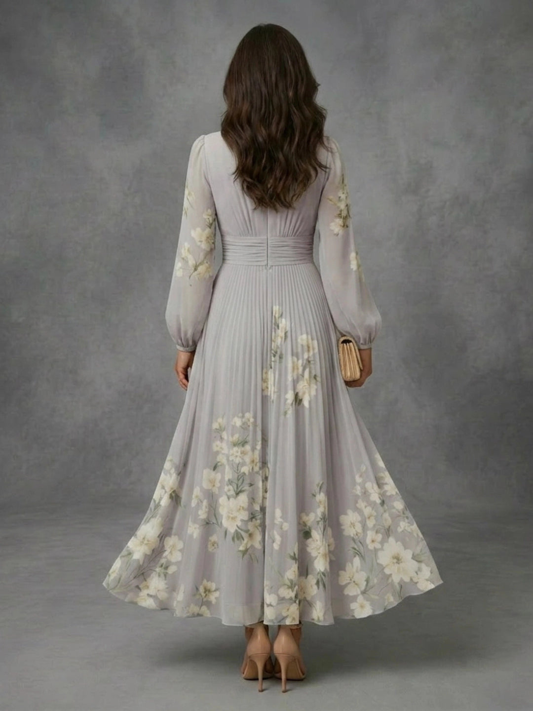 Florence - Floral Chiffon Dress