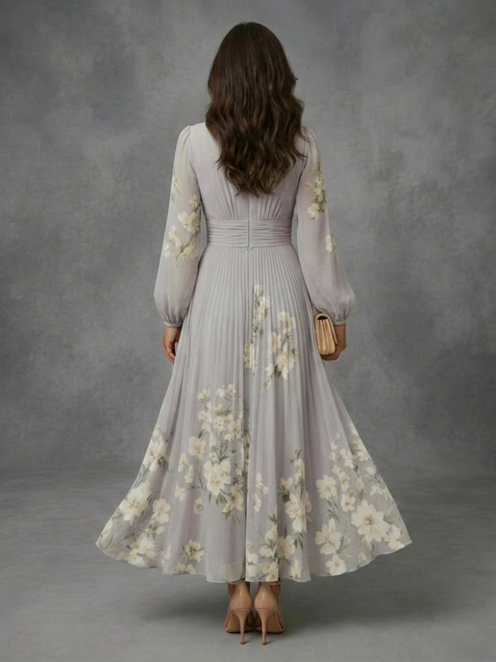 Florence - Floral Chiffon Dress