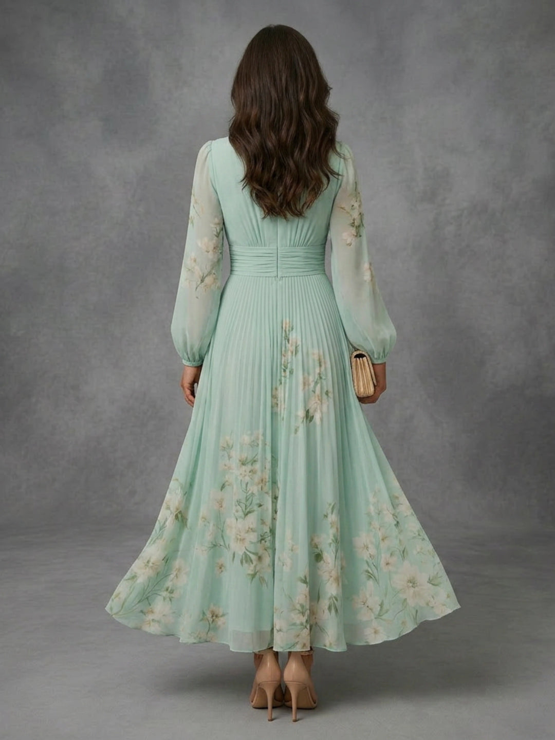 Mathilda - Floral Chiffon Dress