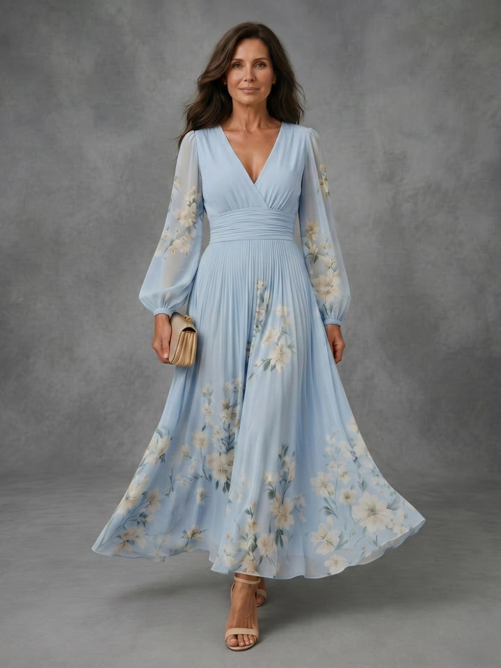 Louisa - Floral Chiffon Dress