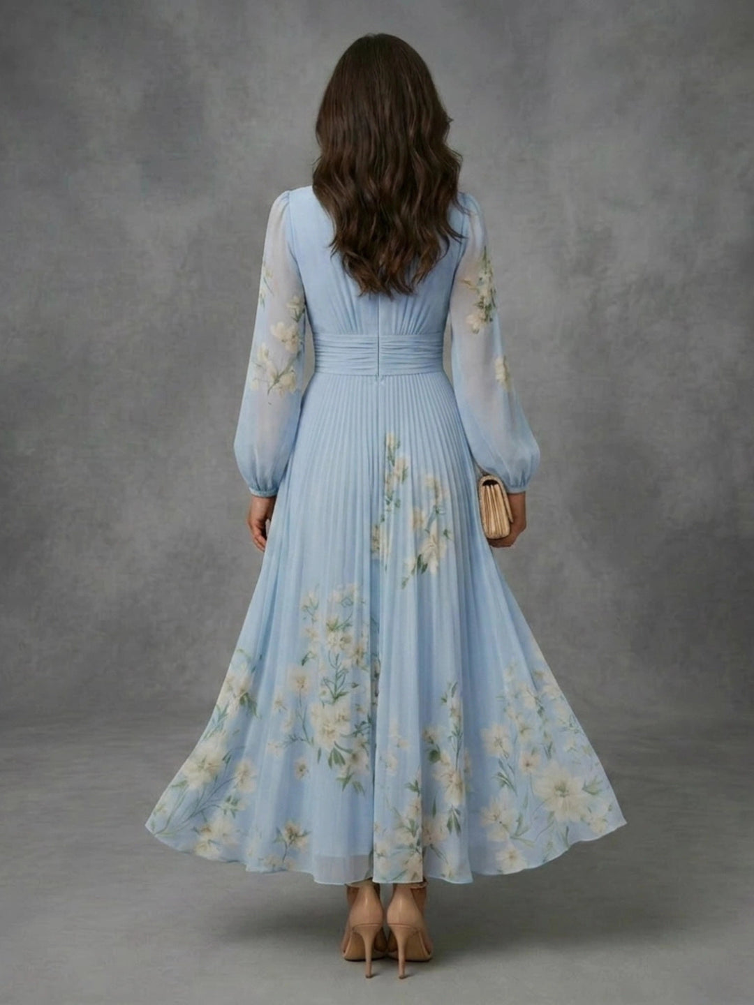 Louisa - Floral Chiffon Dress