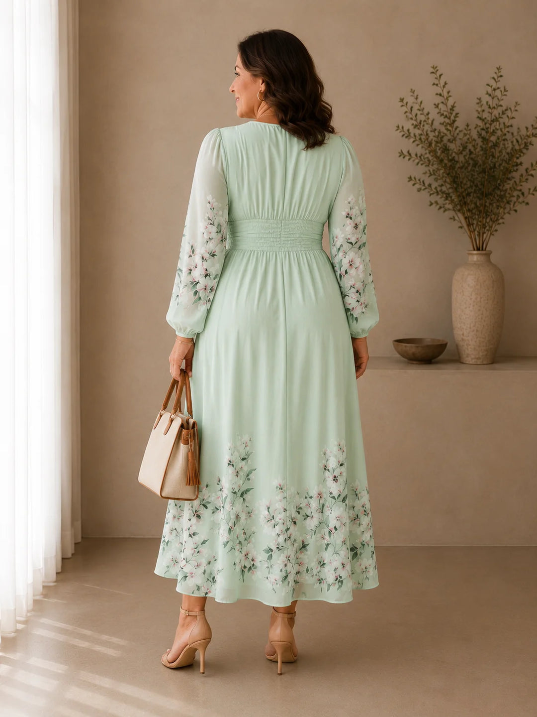 Mathilda - Floral Chiffon Dress