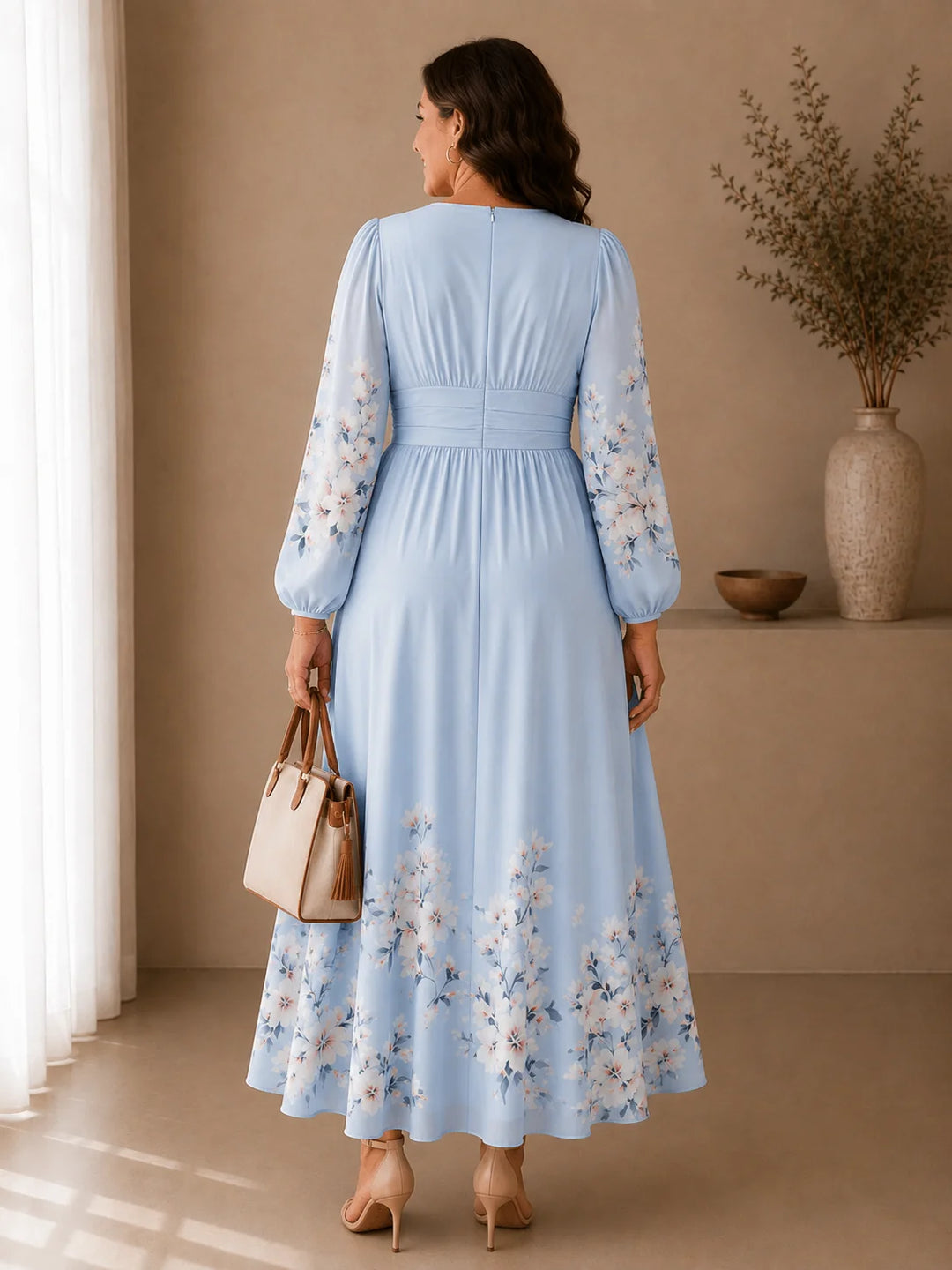 Louisa - Floral Chiffon Dress