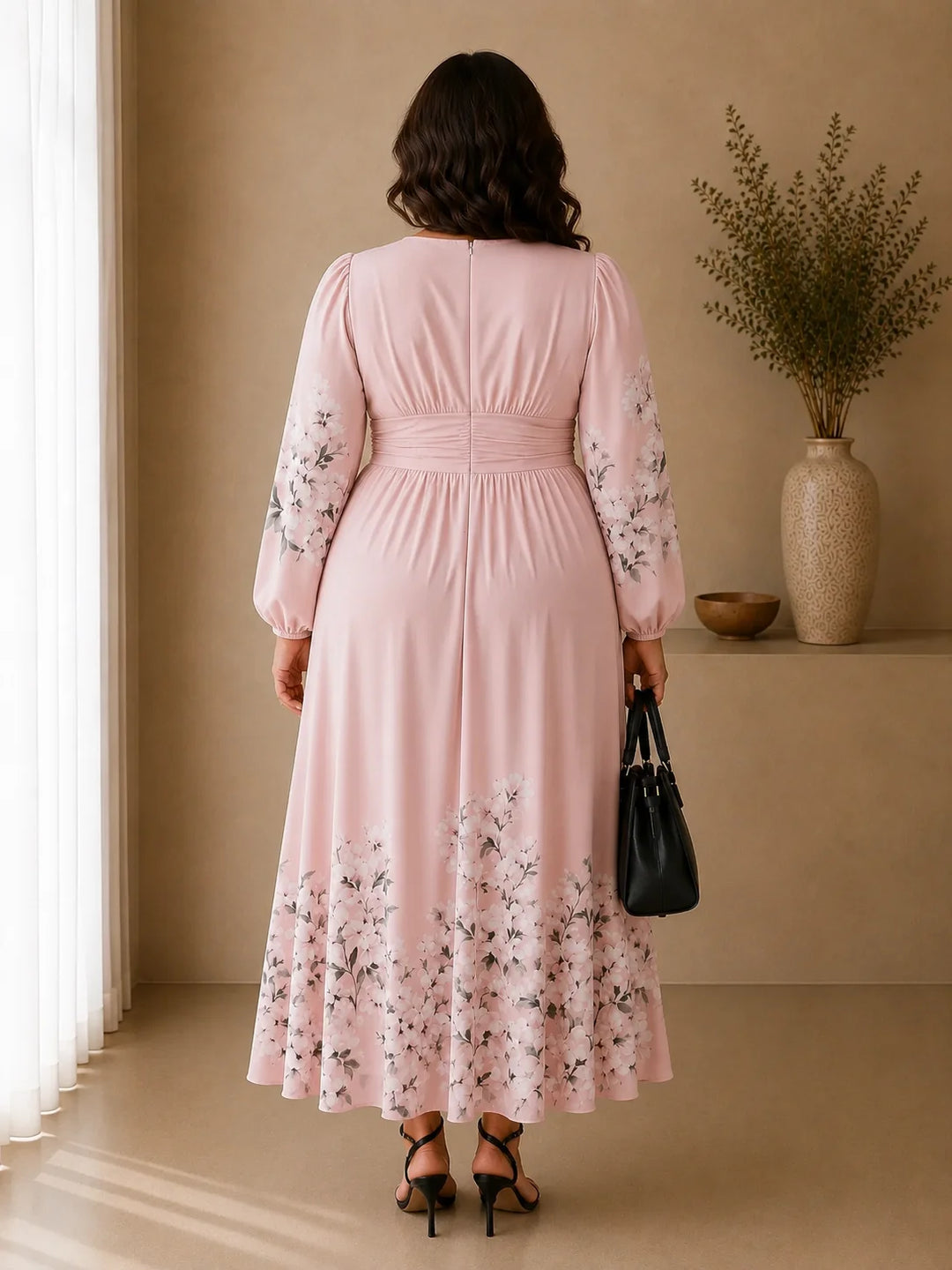 Helena - Floral Chiffon Dress