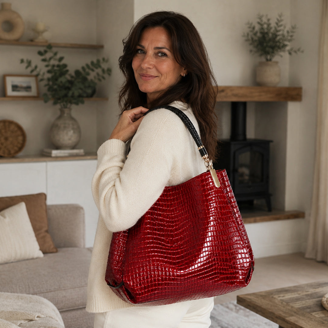 Lusso Milano - Crocodile Shoulder Bag