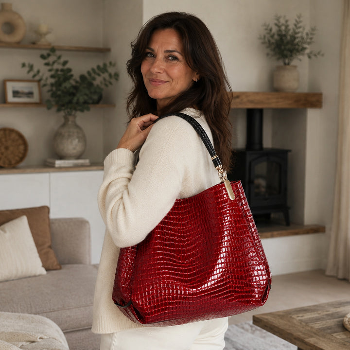Lusso Milano - Crocodile Shoulder Bag