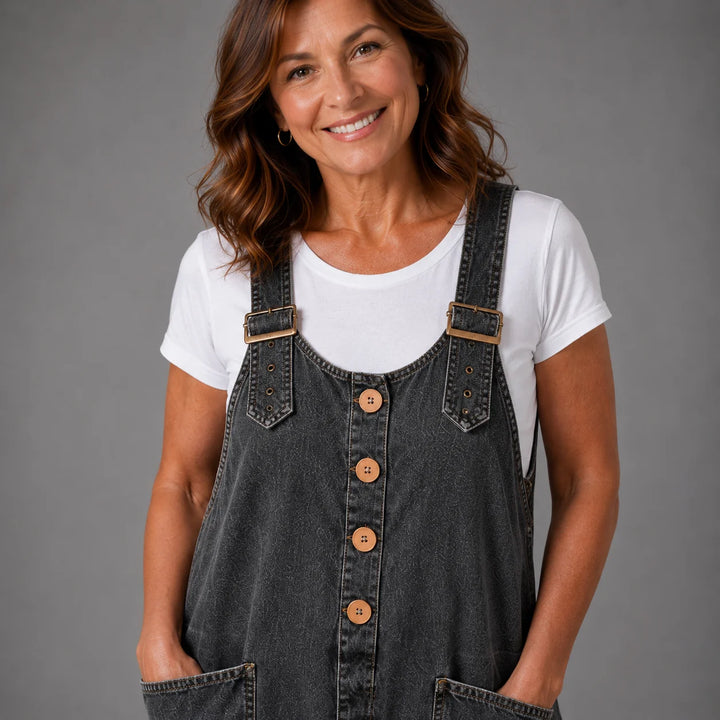 Molly - Women's Denim Jumpsuit