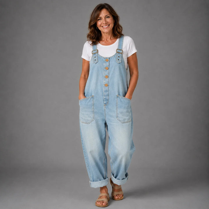 Molly - Women's Denim Jumpsuit