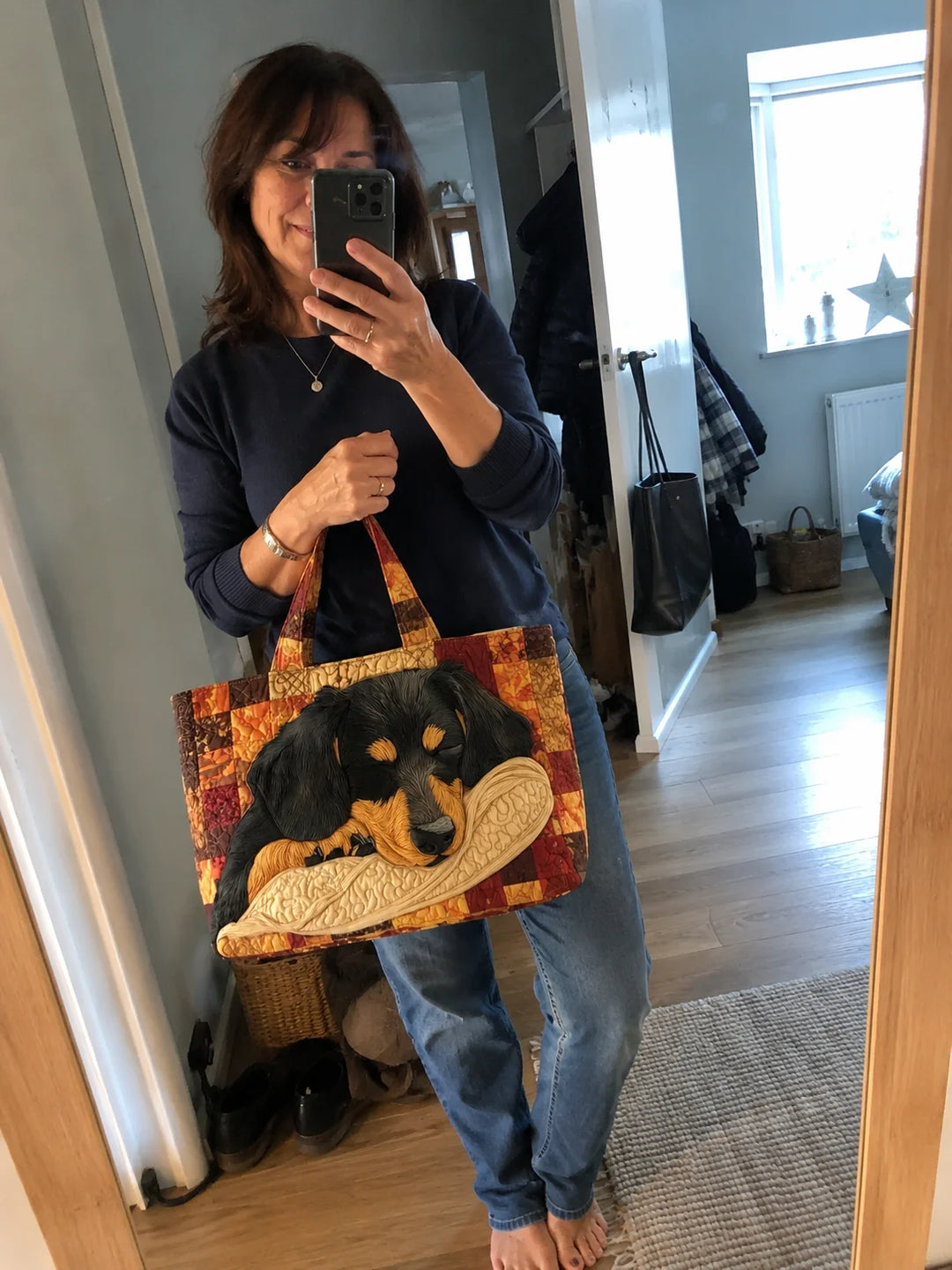 Dachshund Quilted Tote
