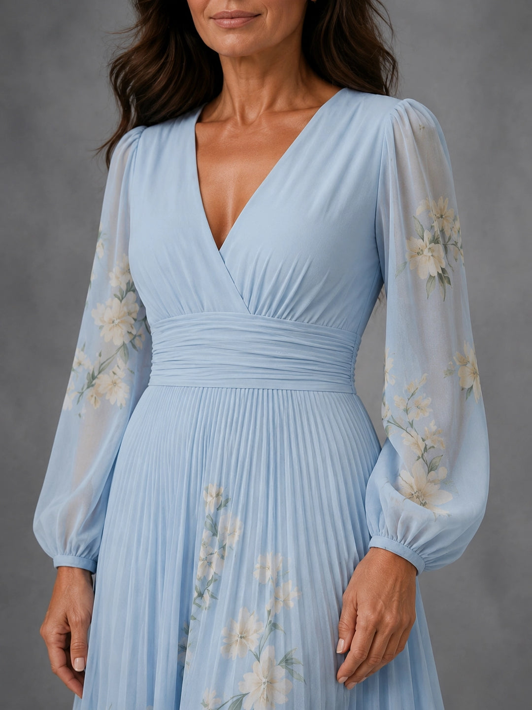Louisa - Floral Chiffon Dress