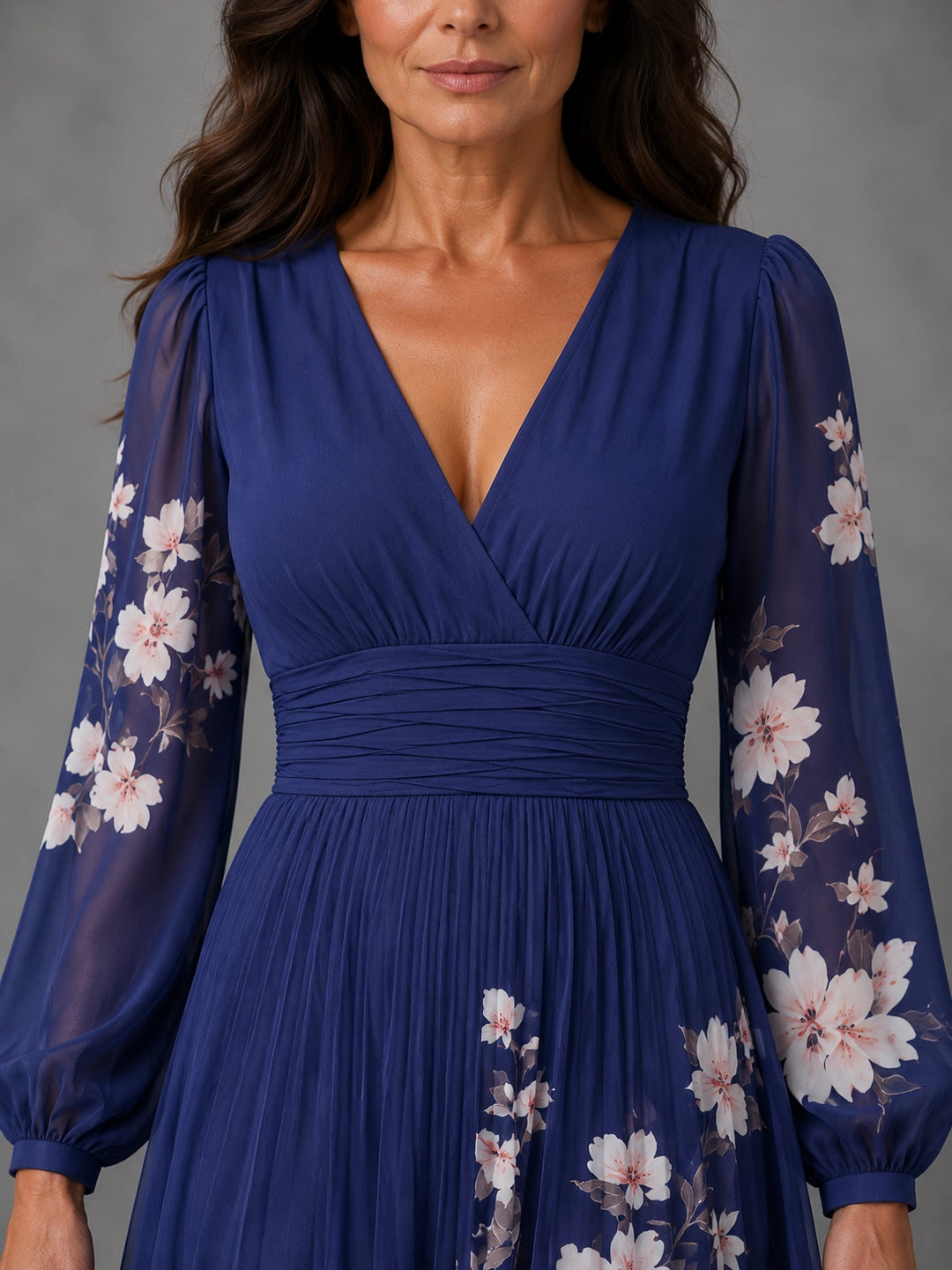 Vivienne - Floral Chiffon Dress