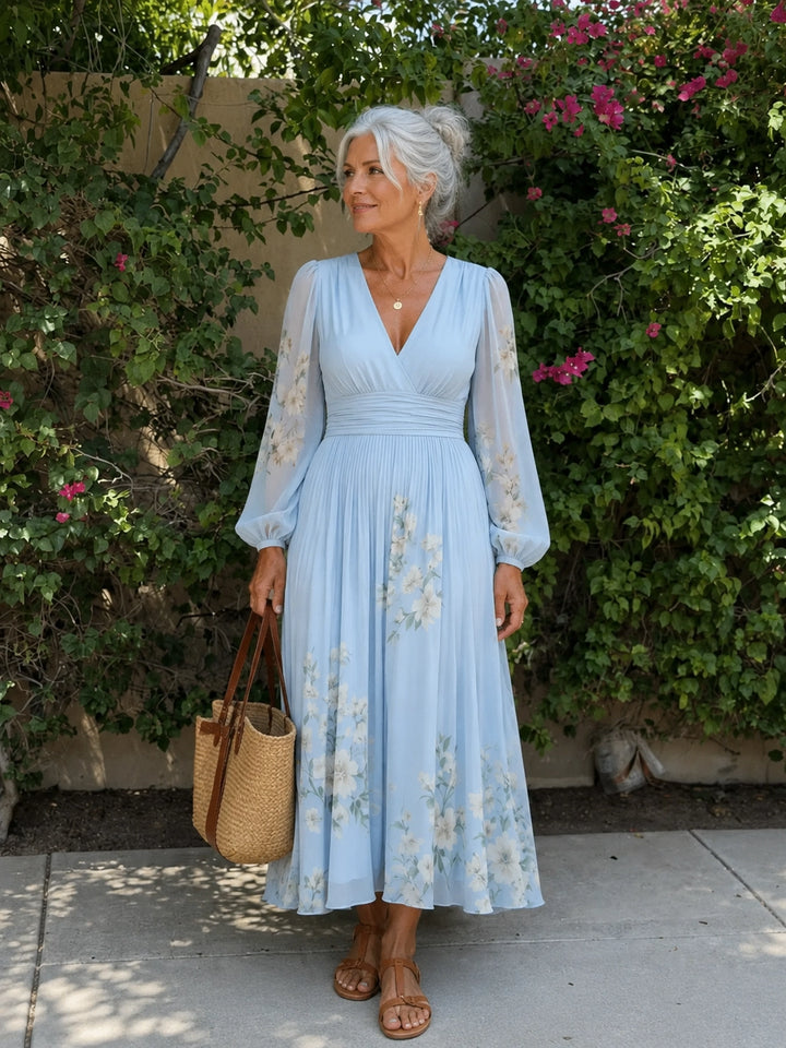 Louisa - Floral Chiffon Dress