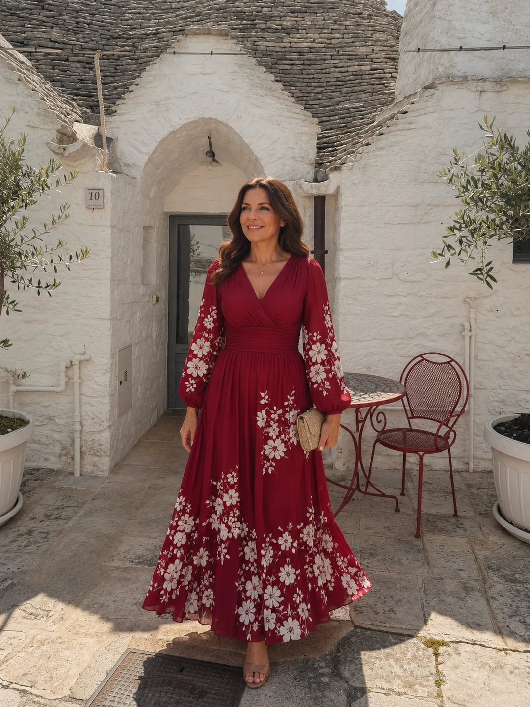 Isadora - Floral Chiffon Dress