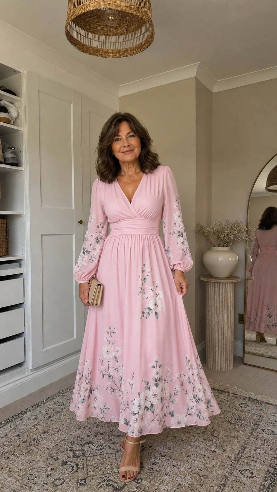 Helena - Floral Chiffon Dress