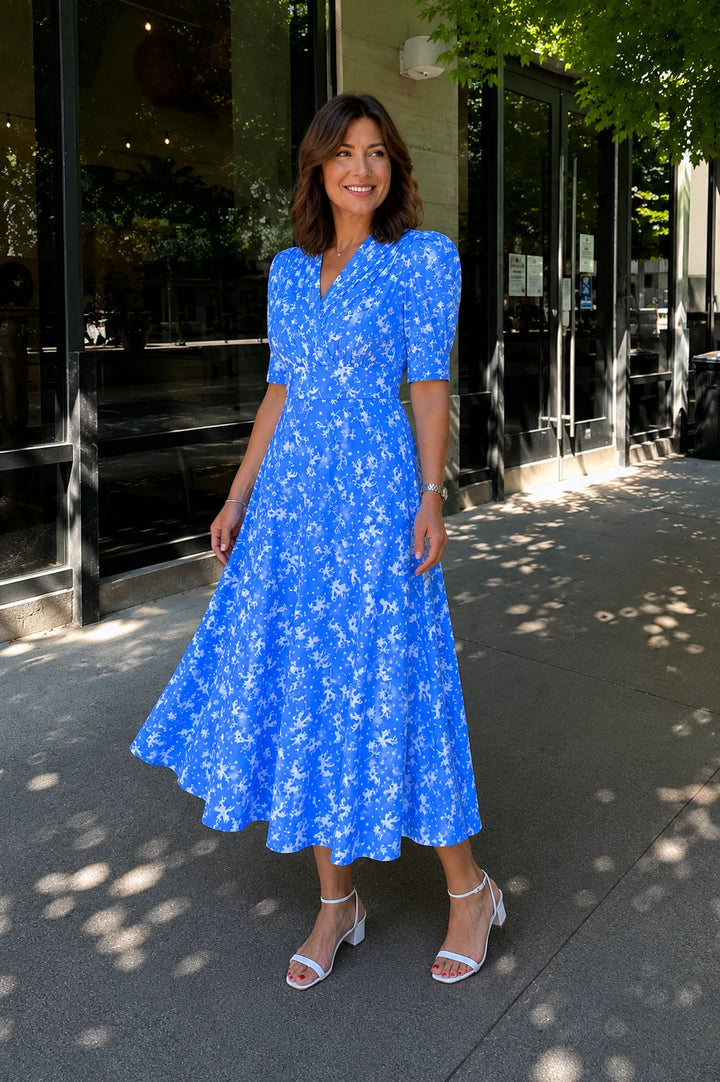 Evelyn – Floral Midi Dress