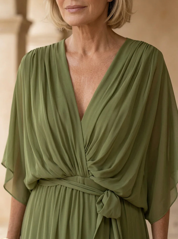 Sorena | Elegant V-Neck Maxi Dress