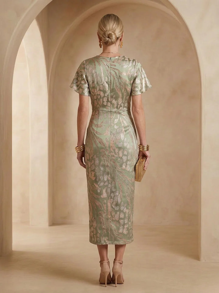 Clarandra - Copper Midi Dress