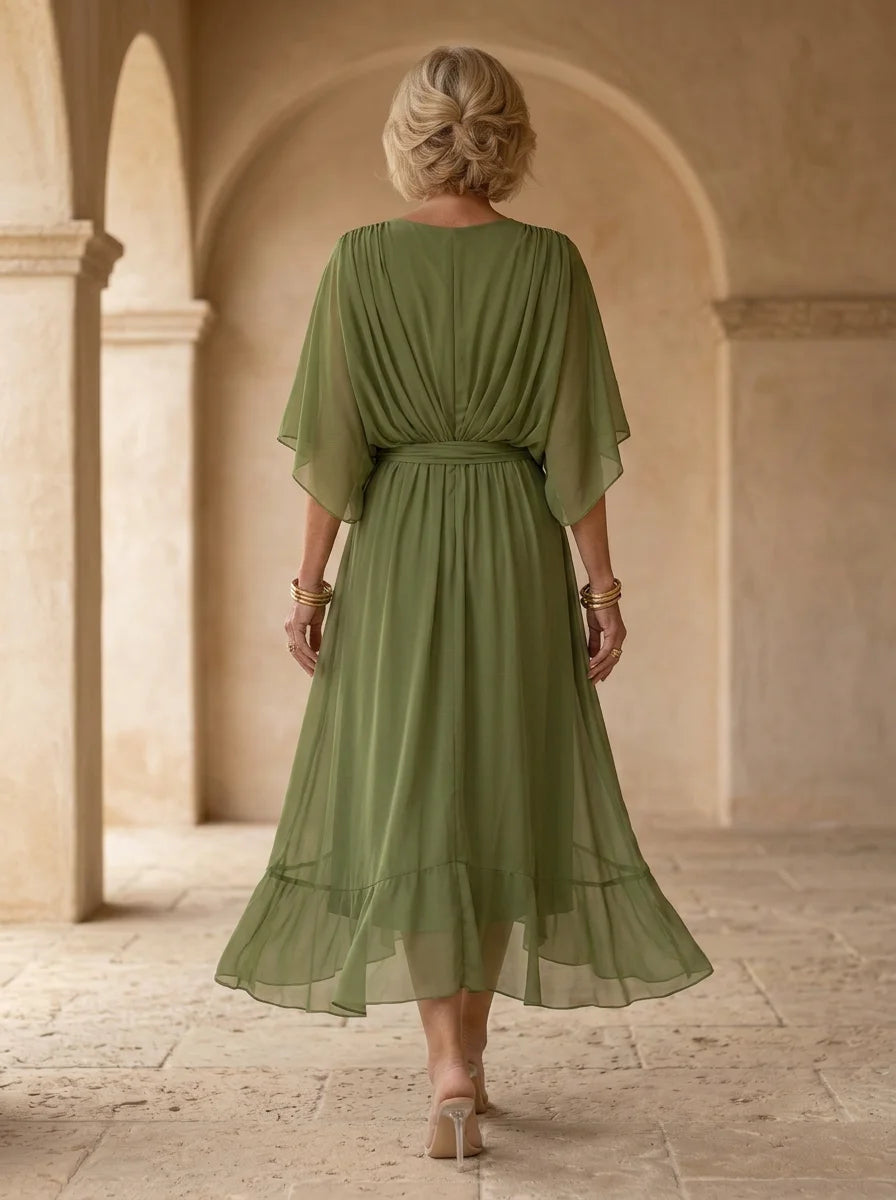 Sorena | Elegant V-Neck Maxi Dress