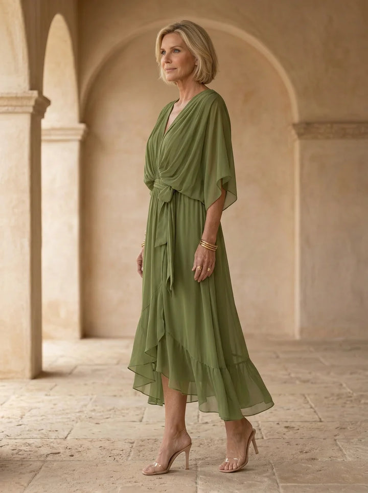 Sorena | Elegant V-Neck Maxi Dress