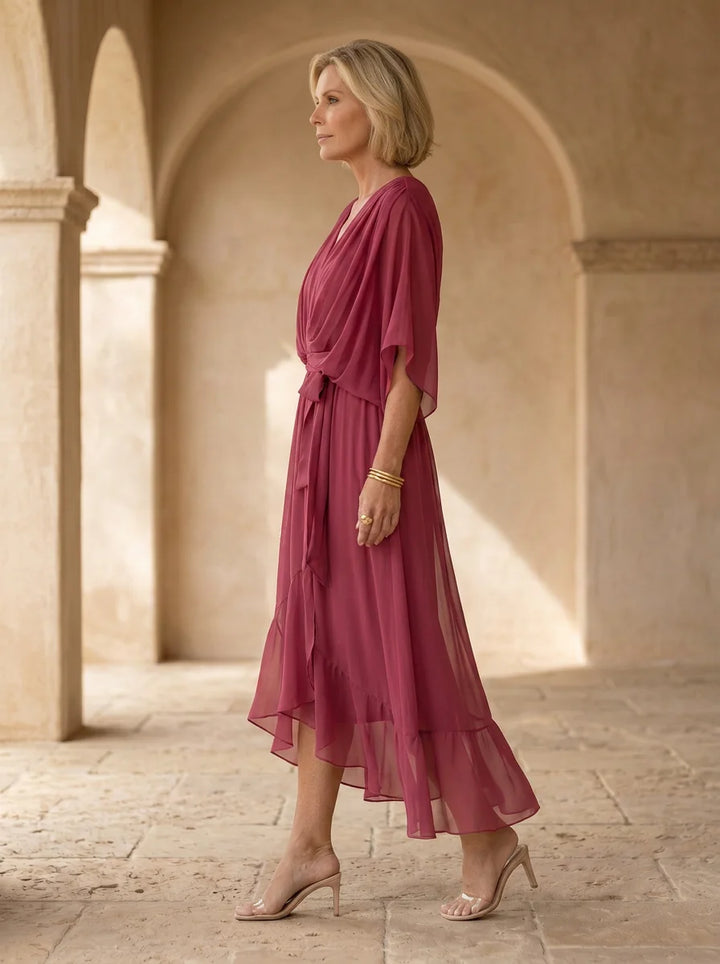 Sorena | Elegant V-Neck Maxi Dress