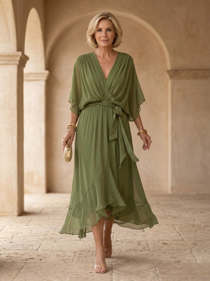 Sorena | Elegant V-Neck Maxi Dress