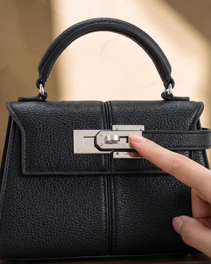 Elise Top Handle Bag - Black