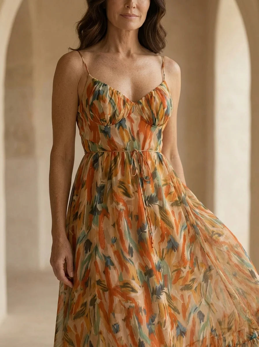 Bianca - Vibrant Midi Dress – Effortless Style for Summer Outings