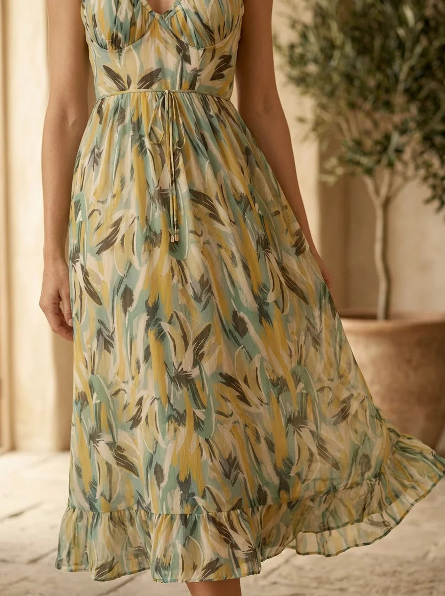 Claire - Vibrant Midi Dress – Effortless Style for Summer Outings