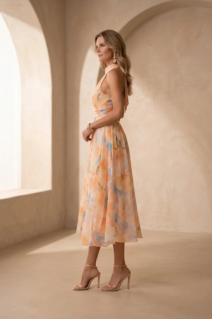 Esther – Halter Neck Maxi Dress