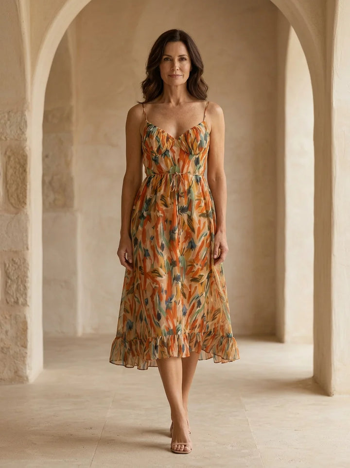 Bianca - Vibrant Midi Dress – Effortless Style for Summer Outings