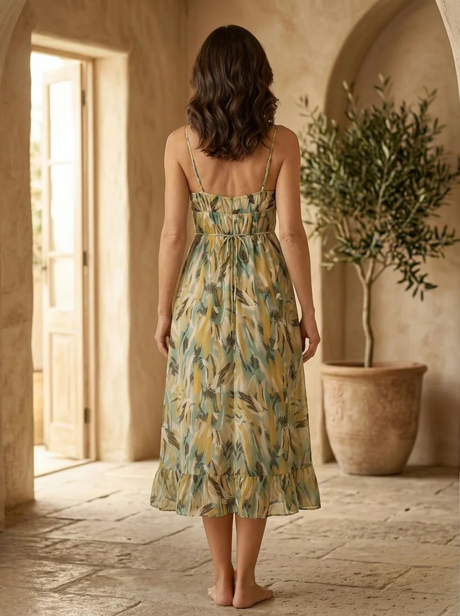 Claire - Vibrant Midi Dress – Effortless Style for Summer Outings