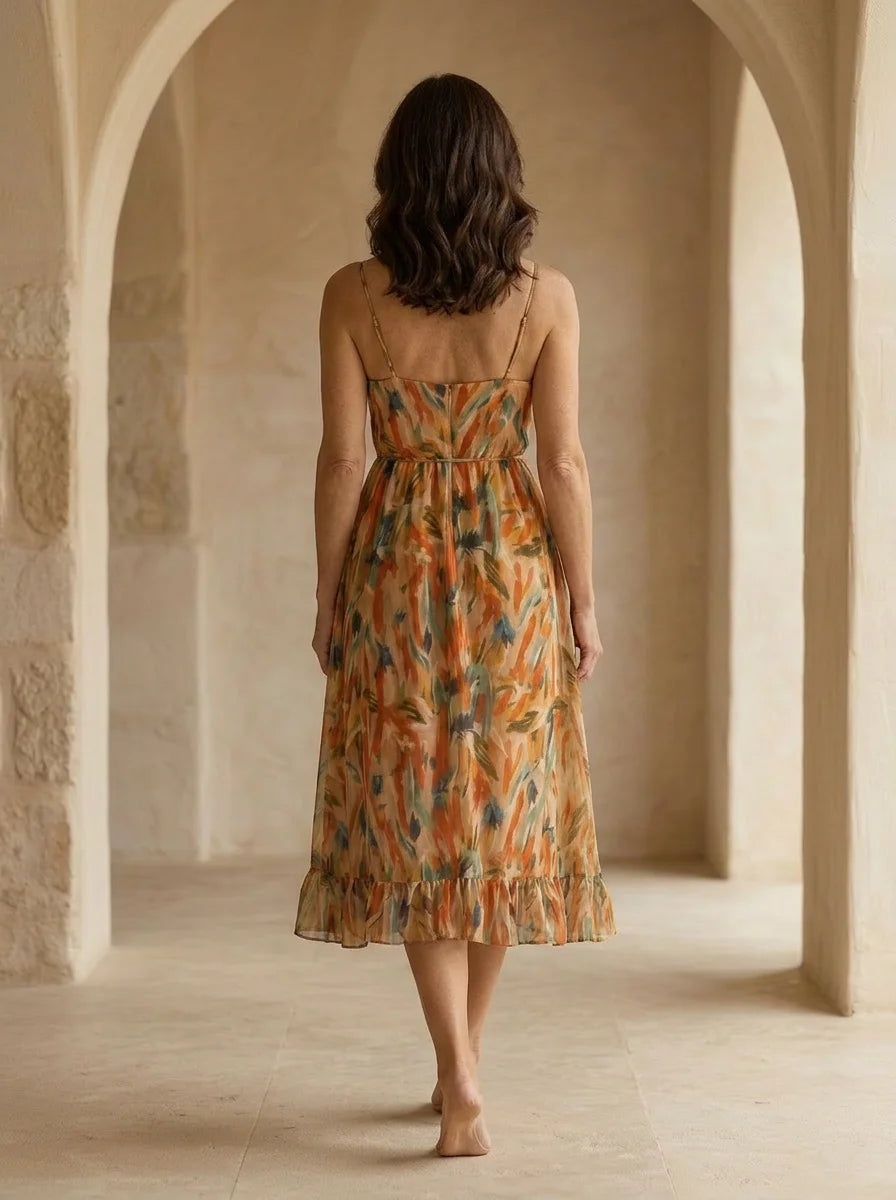 Bianca - Vibrant Midi Dress – Effortless Style for Summer Outings