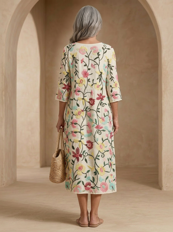 Rebecca | Elegant Floral Pattern Dress