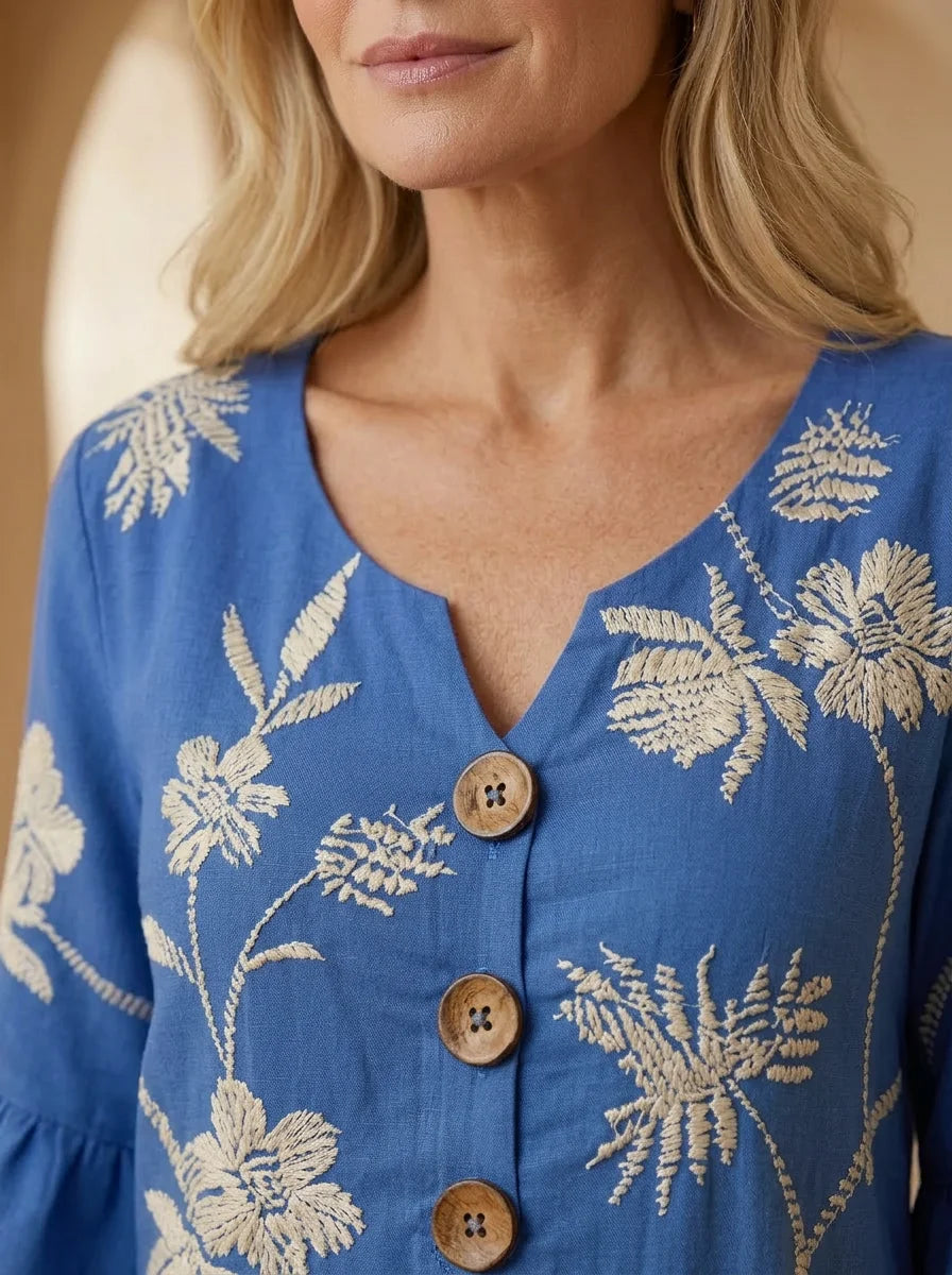 Harbour - Embroidered Midi Dress