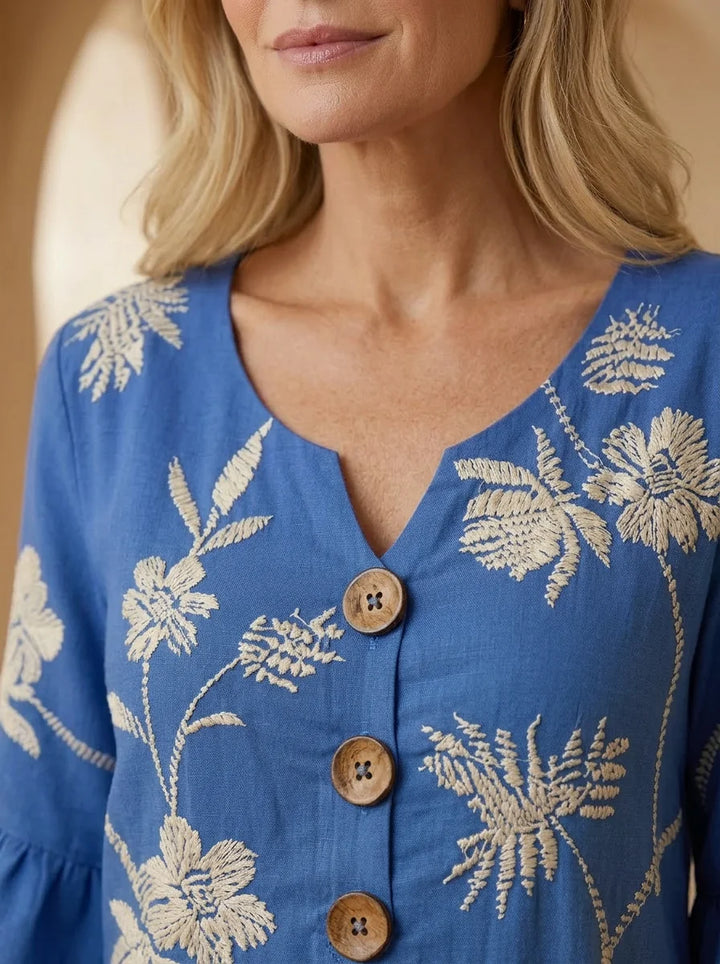 Harbour - Embroidered Midi Dress