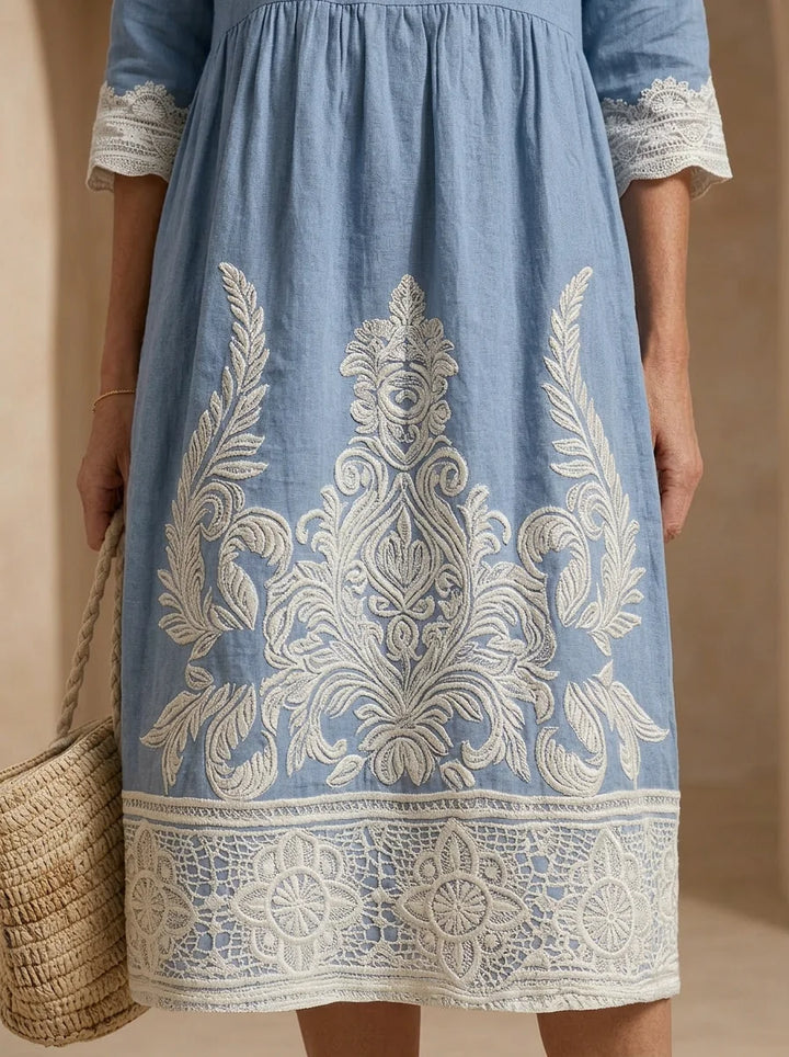 Tiffany | Plant & Flower Print Dress