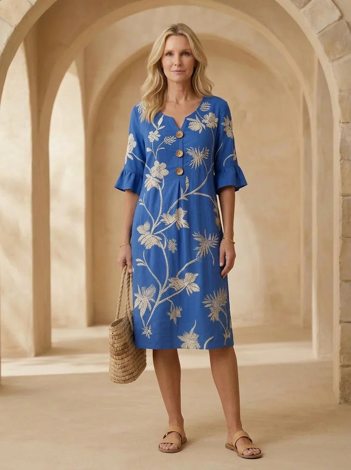 Harbour - Embroidered Midi Dress