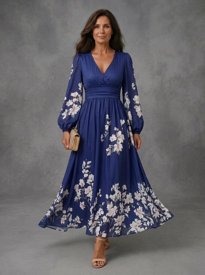 Vivienne - Floral Chiffon Dress