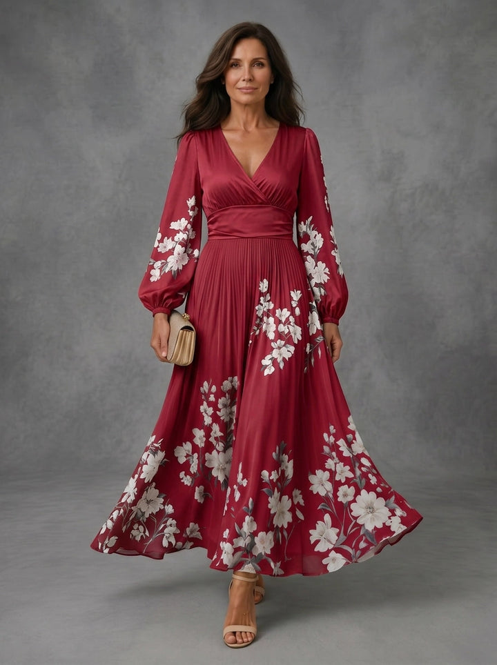 Isadora - Floral Chiffon Dress