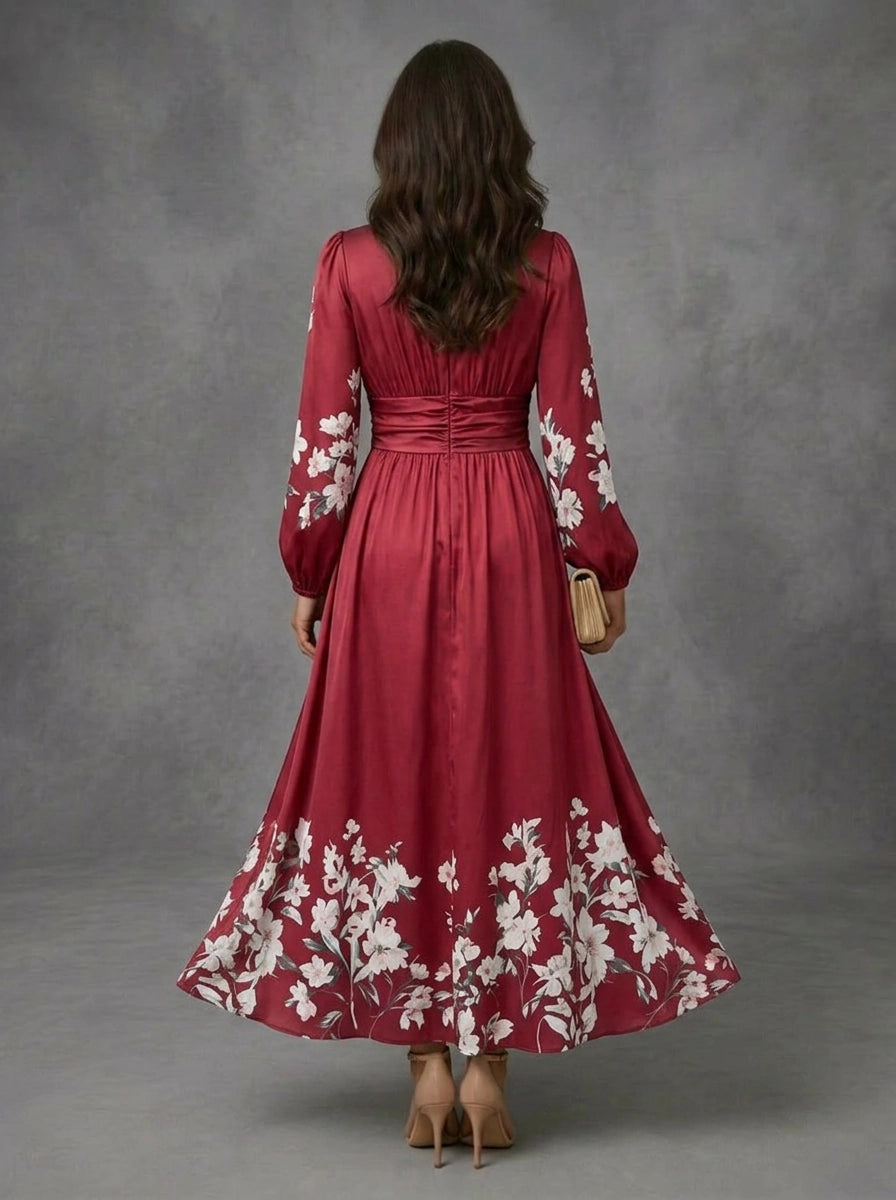 Isadora - Floral Chiffon Dress