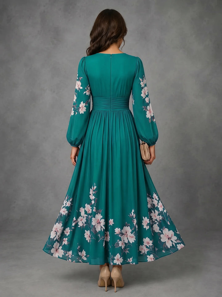 Aurelia - Floral Chiffon Dress