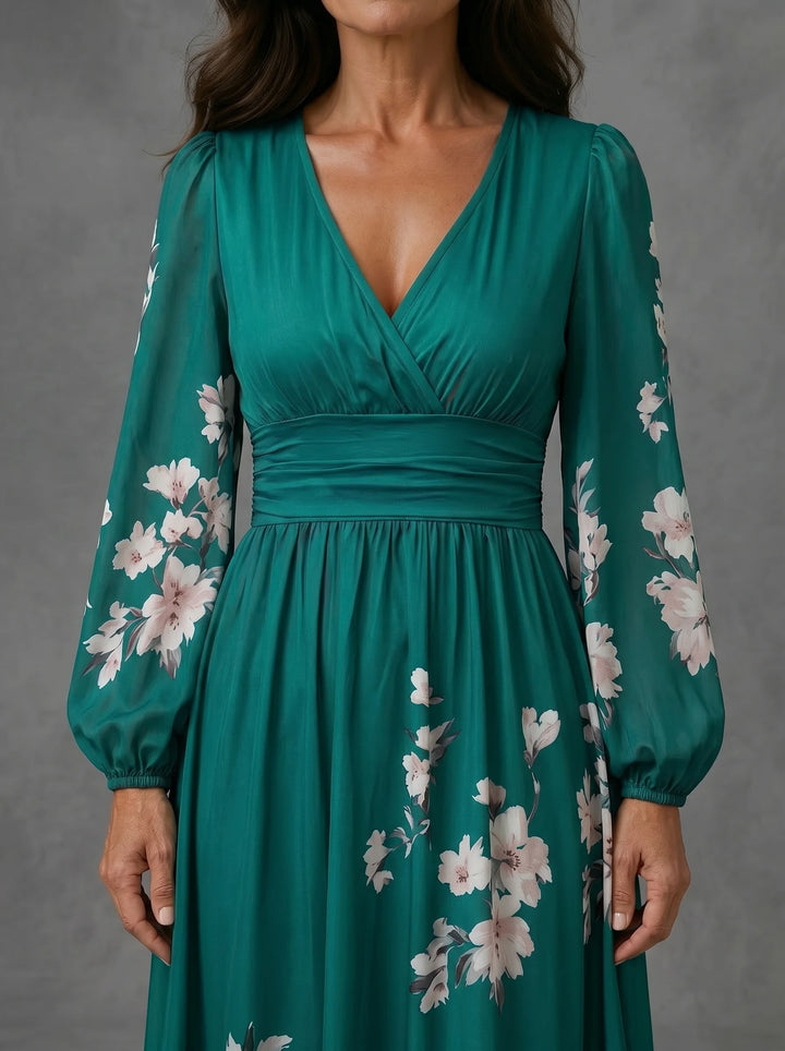 Aurelia - Floral Chiffon Dress