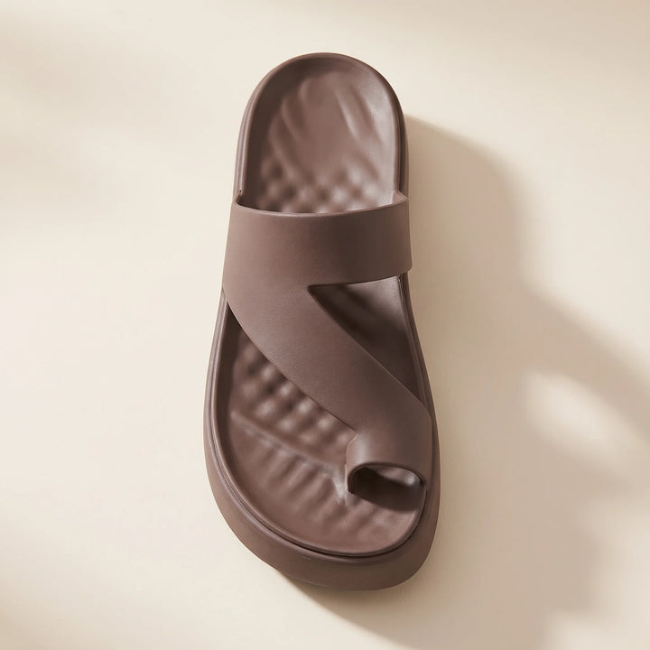 Luna Toe Loop Platform Sandals – Walk Taller, Feel Nothing