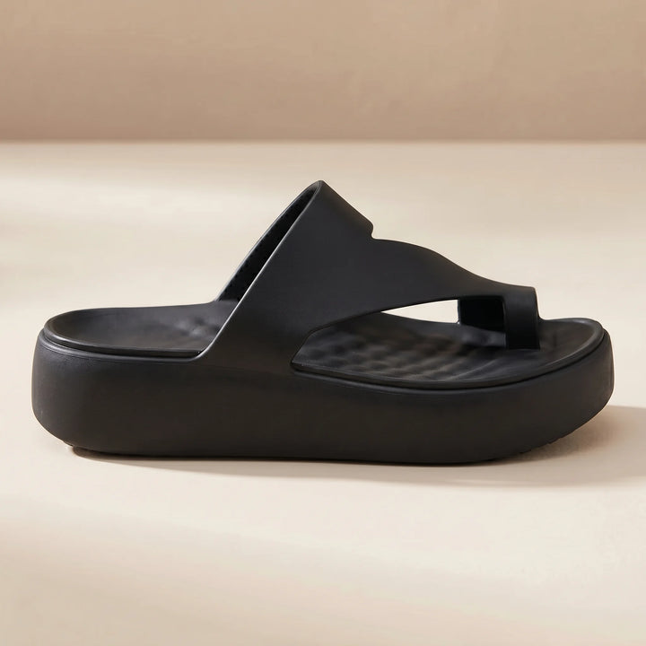 Luna Toe Loop Platform Sandals – Walk Taller, Feel Nothing