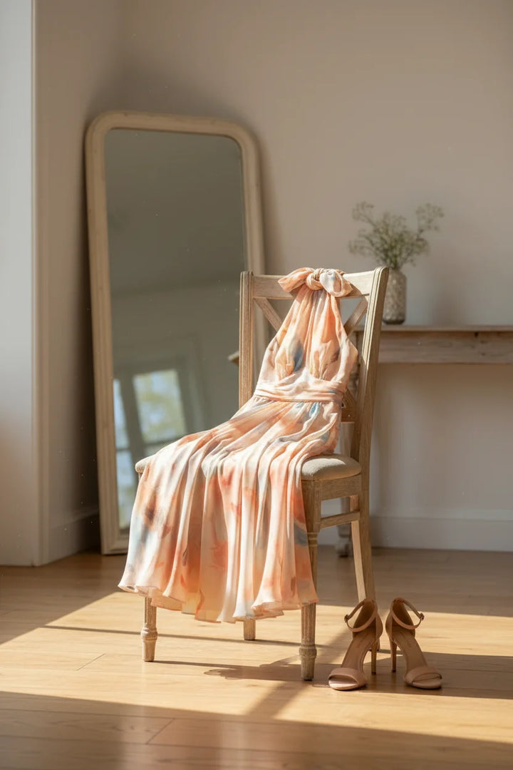Esther – Halter Neck Maxi Dress